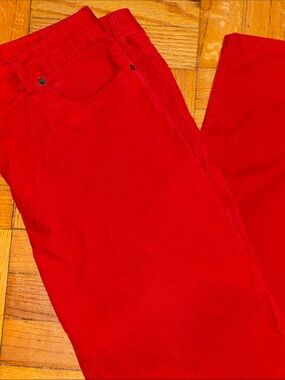 Lands End, Women’s 12, Red Corduroy Pants